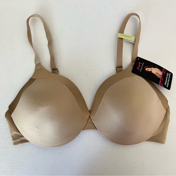 NWT Maidenform Comfort Devotion Nude Extra Coverage Smooth T Shirt Bra Size 38B - Picture 2 of 7